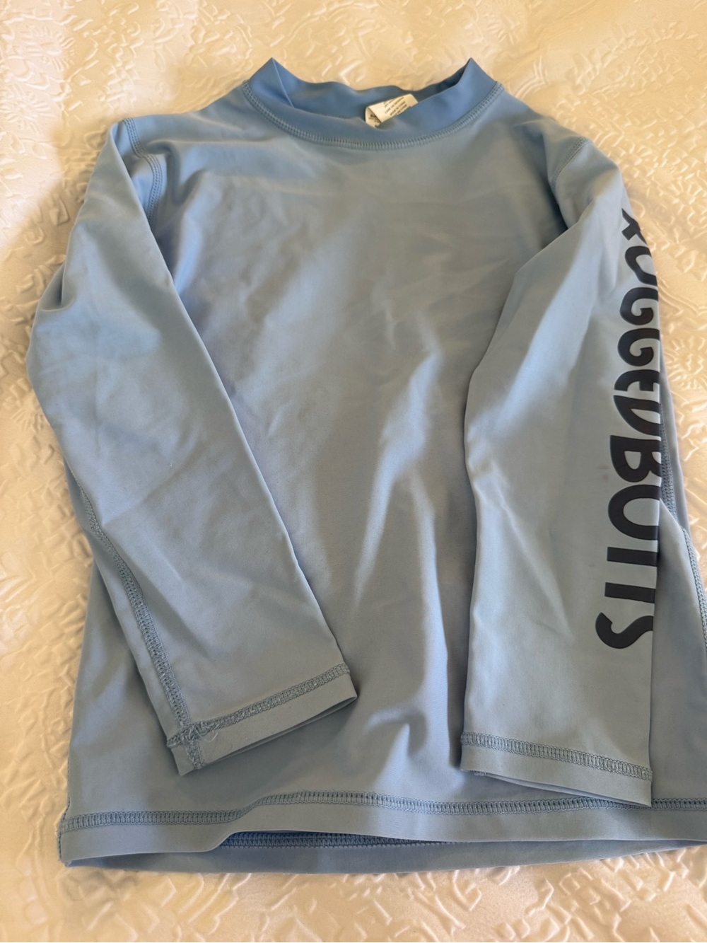 RuggedButts Light Blue Kids Long Sleeve Rashguard